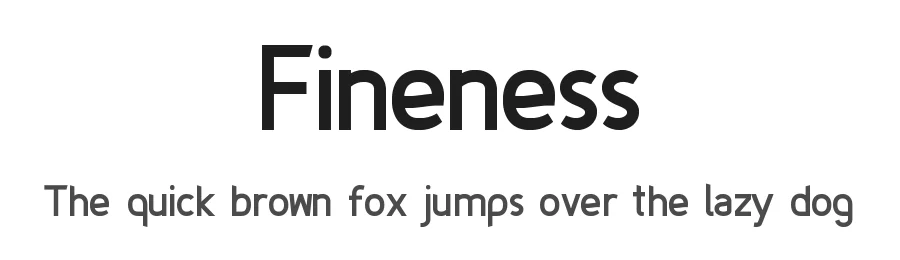 Fineness by Asley Cruz — Sans Serif Font