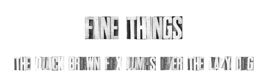 Fine Things by Xerographer Fonts โ Decorative Font