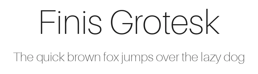 Finis Grotesk