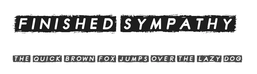 Finished Sympathy by Chequered Ink — Decorative Font