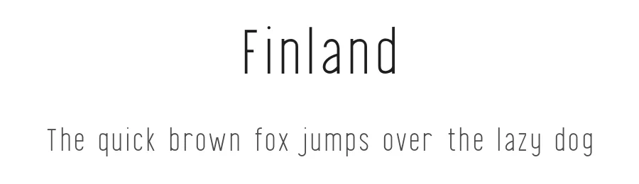 Finland by Craft Supply Co. — Sans Serif Font
