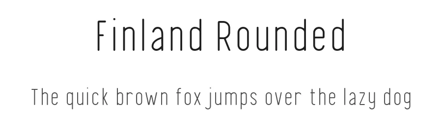 Finland Rounded by Craft Supply Co. — Sans Serif Font