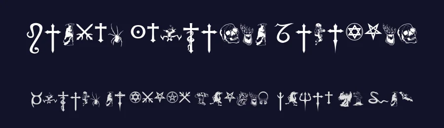 Fiolex Mephisto Dingbats by Fiolex Graphics — Dingbats Font — thumbnail 2
