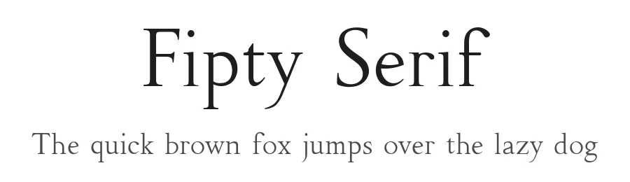 Fipty Serif