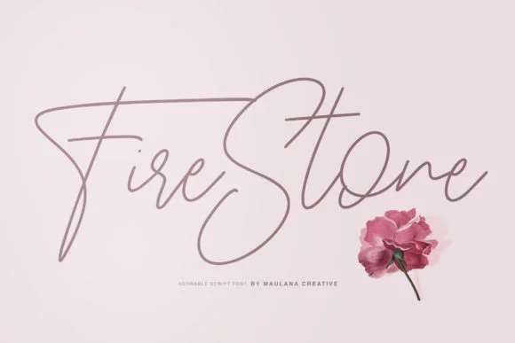 Fire Stone Font by Maulana Creative — Script Handwritten Font