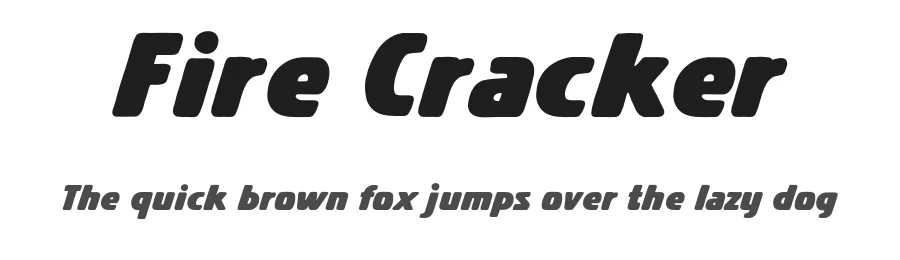 Fire Cracker by BLKBK Fonts โ Decorative Font