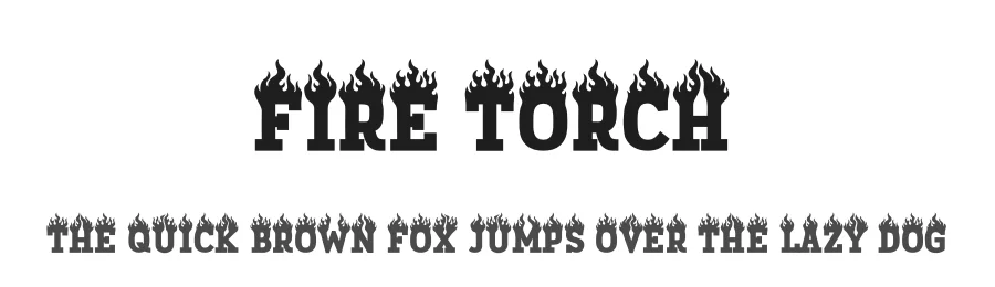 Fire Torch by PutraCetol Studio — Decorative Font