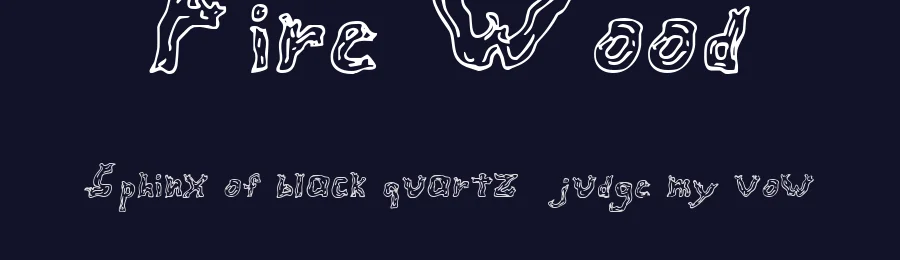 Fire Wood by Bionic Type — Decorative Font — thumbnail 2