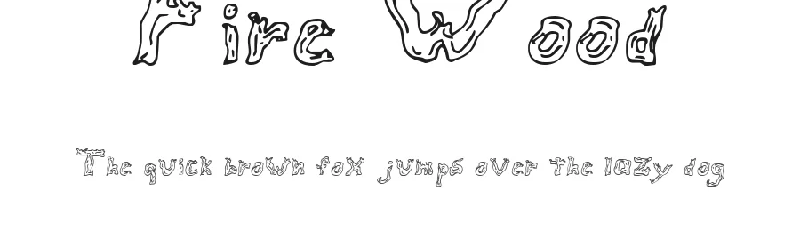 Fire Wood by Bionic Type — Decorative Font