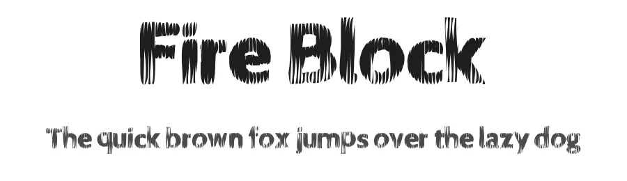 Fire Block by Xerographer Fonts — Decorative Font