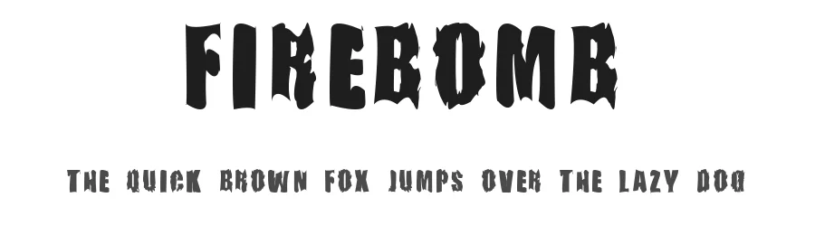 Firebomb by BombHaus β Decorative Font