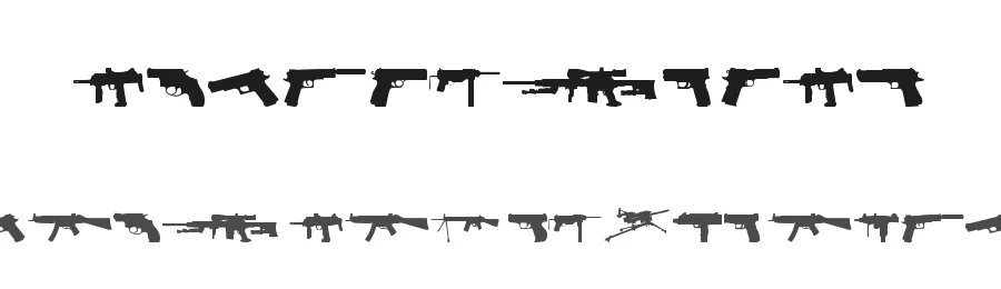 Fireguns TFB by zanatlija — Dingbats Font