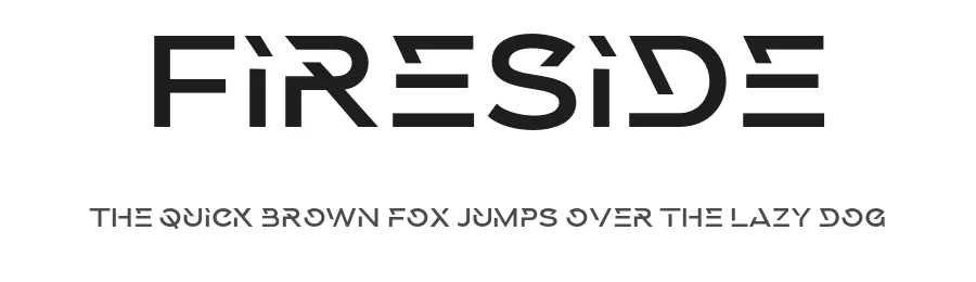 Fireside by Saridezra — Display Font