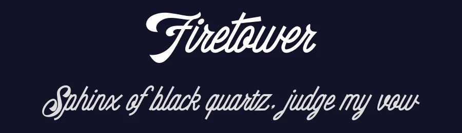 Firetower by Måns Grebäck — Script Handwritten Font — thumbnail 2