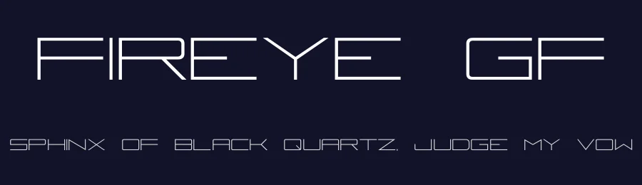 Fireye GF by Grayfire Fonts — Display Font — thumbnail 2