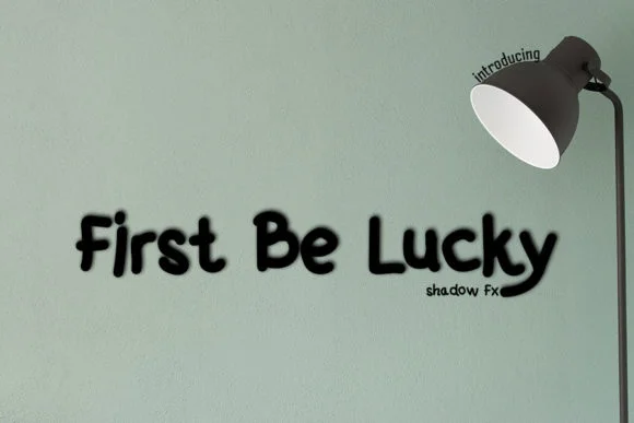 First Be Lucky Font by muhawk47 β Wedding Font