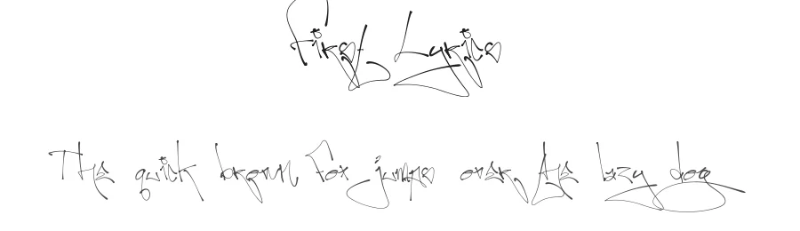 First Lyrics