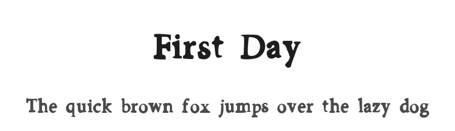 First Day