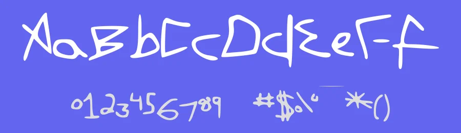 First Font by pokemon55044 — Script Handwritten Font — thumbnail 3