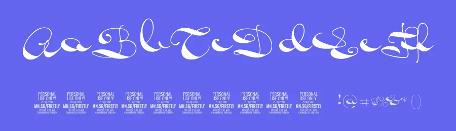 Firstly by Måns Grebäck — Script Handwritten Font — thumbnail 3