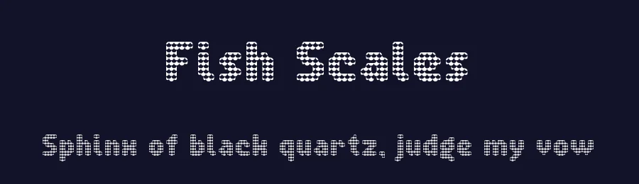 Fish Scales by Christian Munk — Decorative Font — thumbnail 2