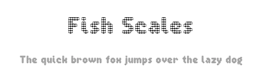 Fish Scales by Christian Munk — Decorative Font