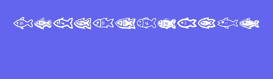 Fishes by Vladimir Nikolic — Dingbats Font — thumbnail 3