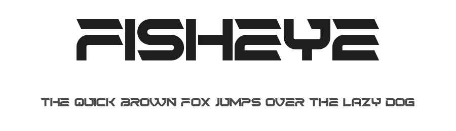 Fisheye by Vladimir Nikolic — Display Font