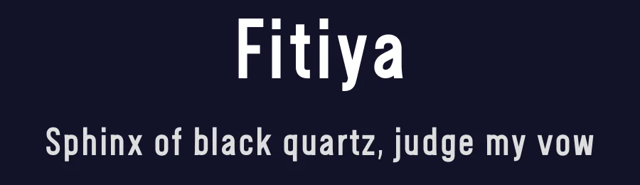 Fitiya by B'Night Studio — Sans Serif Font — thumbnail 2