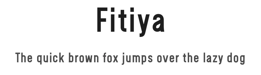 Fitiya by B'Night Studio — Sans Serif Font