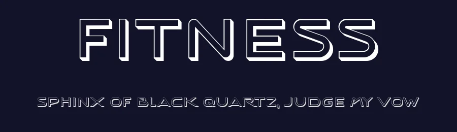 Fitness by Vladimir Nikolic — Sans Serif Font — thumbnail 2