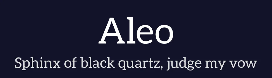 Aleo by Alessio Laiso — Display Font — thumbnail 2