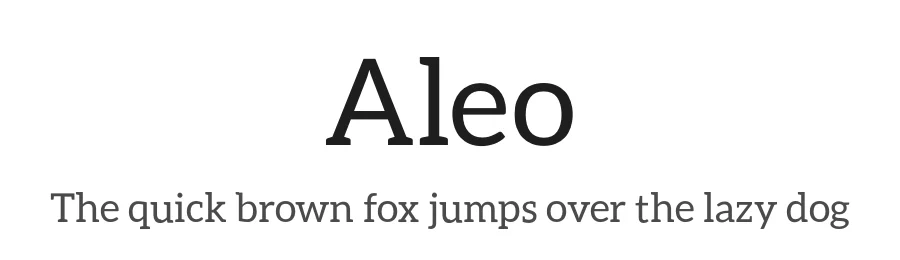 Aleo by Alessio Laiso β Display Font