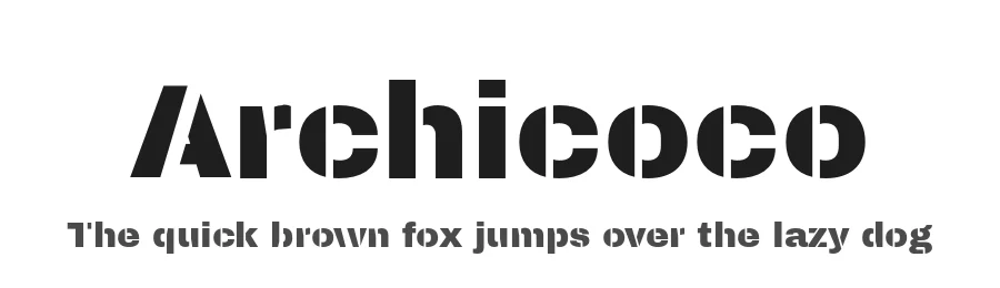 Archicoco by Hector Gatti — Sans Serif Font
