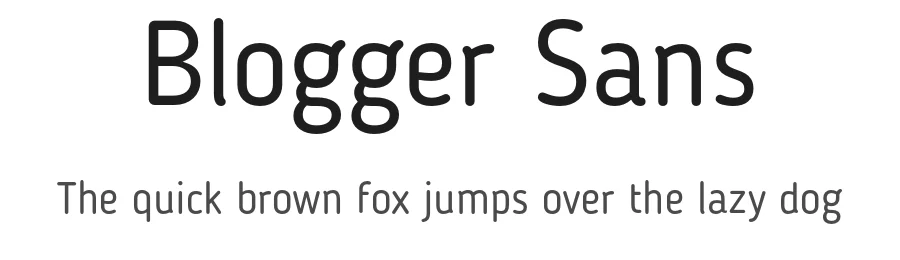 Blogger Sans by Sergiy S. Tkachenko β Display Font