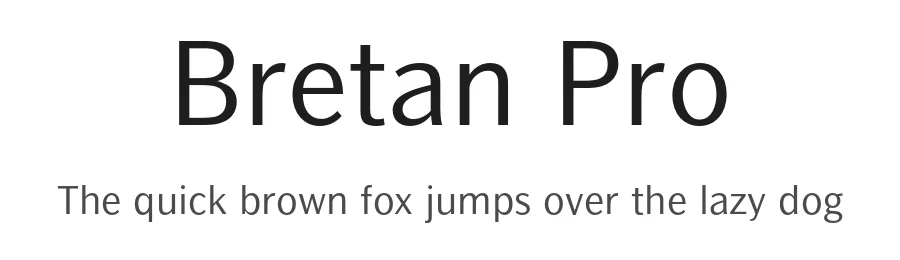 Bretan Pro — Sans Serif Font