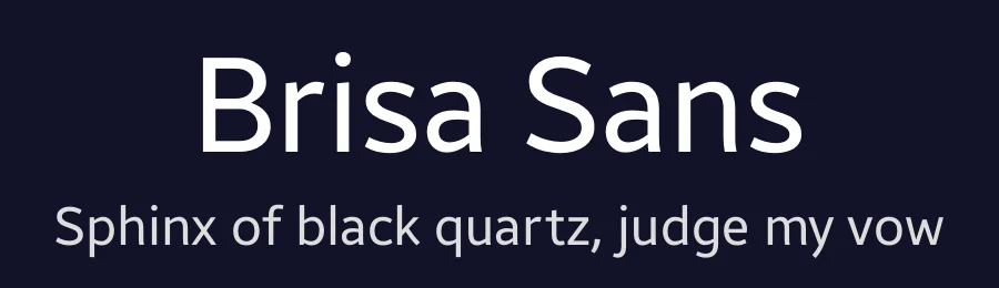 Brisa Sans by Dalton Maag Ltd — Display Font — thumbnail 2