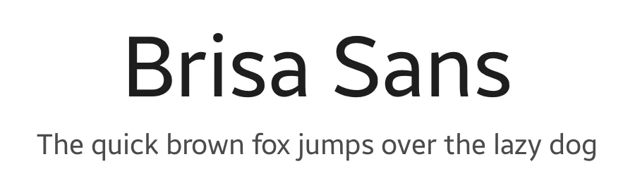 Brisa Sans by Dalton Maag Ltd — Display Font