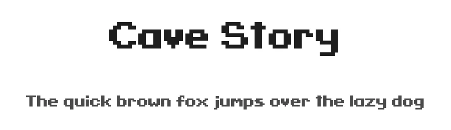 Cave Story by enigmansmp1824 — Sans Serif Font