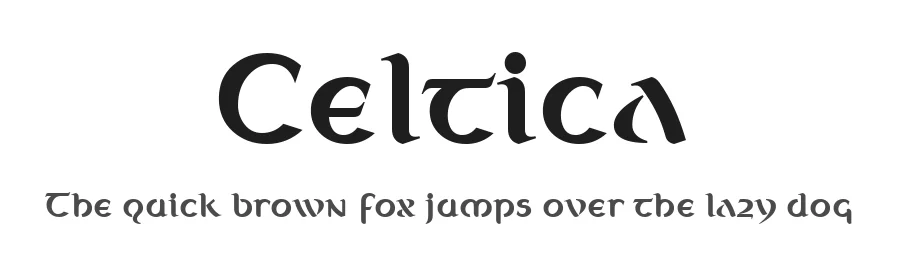 Celtica by Wojciech Kalinowski "wmk69" (wmk69@o2.pl) — Display Font
