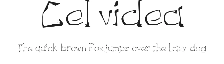 Celvidea by Malre — Display Font
