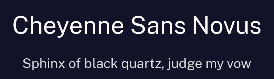 Cheyenne Sans Novus by Public Sans Fonts by the Public Sans project authors (U.S. Web Design System). Libre Franklin designed by Pablo Impallar — Sans Serif Font — thumbnail 2