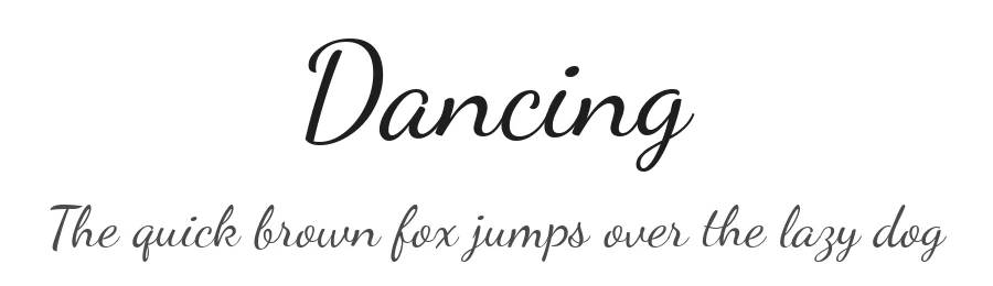 Dancing by Pablo Impallari — Display Font