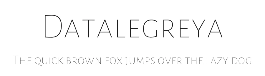 Datalegreya by Figs Lab — Sans Serif Font