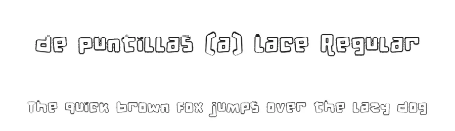 de puntillas [a] Lace Regular by deFharo — Display Font