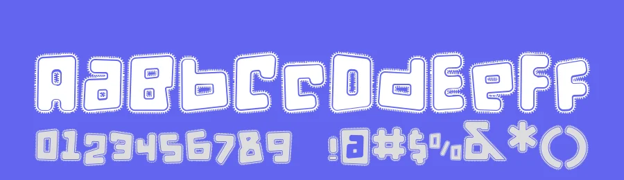 de puntillas [e] tiptoes squid by deFharo — Display Font — thumbnail 3