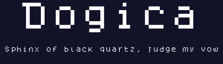 Dogica by Roberto Mocci — Display Font — thumbnail 2