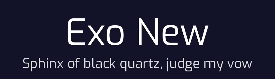 Exo New by Natanael Gama — Sans Serif Font — thumbnail 2
