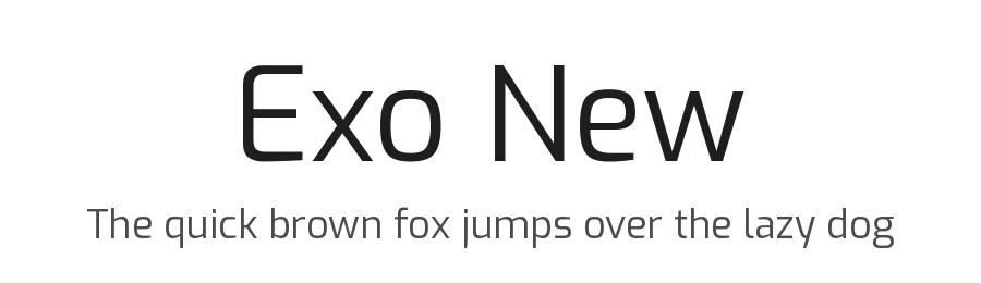 Exo New by Natanael Gama — Sans Serif Font
