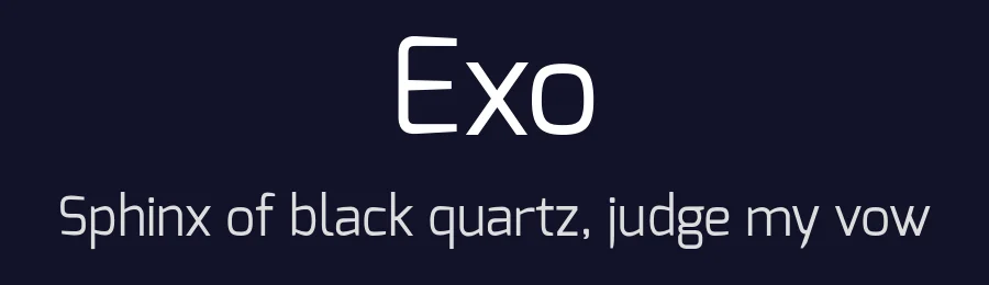 Exo by Natanael Gama — Display Font — thumbnail 2